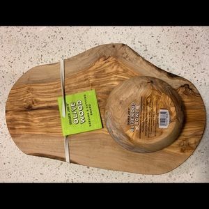 Trader Joe’s Olive Wood cutting board and bowl
